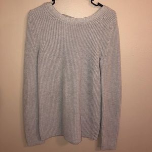 Cross back sweater